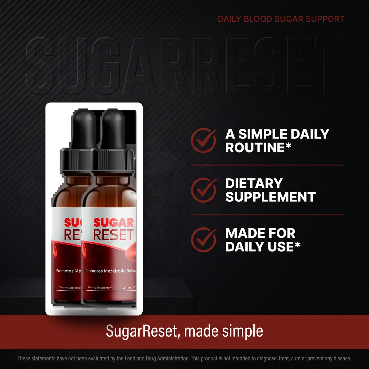Why SugarReset: a simple daily routine dietary supplement for blood sugar support